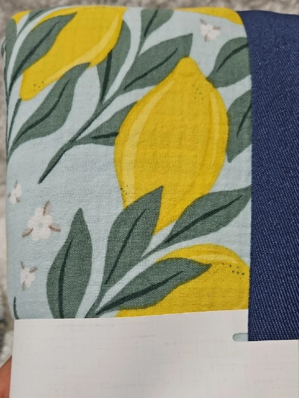 Cotton Plush Throw - Berkshire Artist Collection Yellow Lemon Print